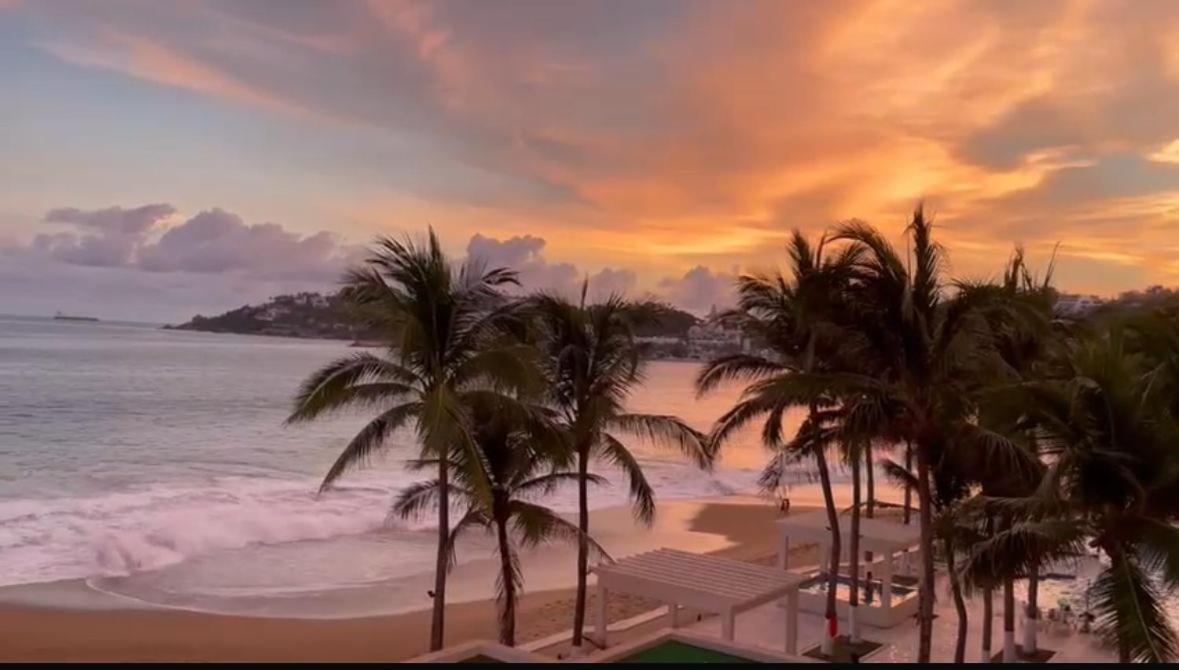 Espectacular Apto A Pie De Playa Con Vista Al Mar Manzanillo Eksteriør billede