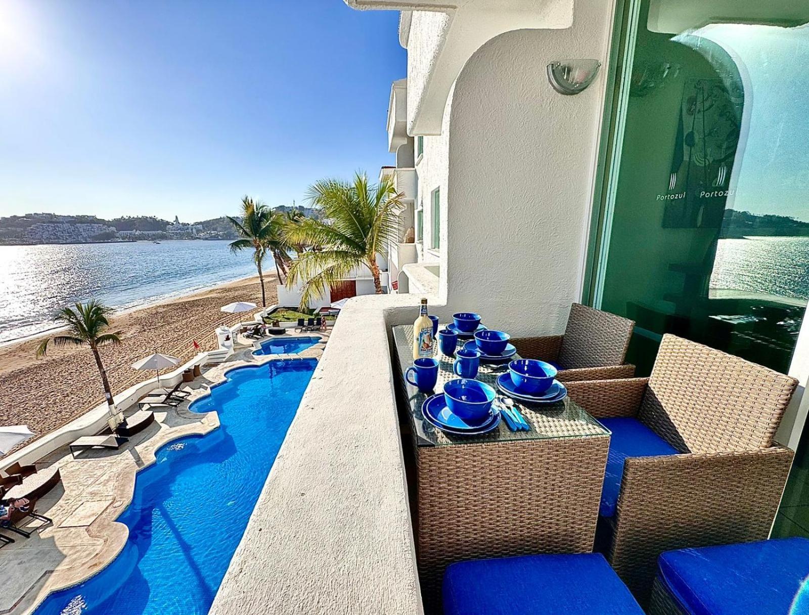 Espectacular Apto A Pie De Playa Con Vista Al Mar Manzanillo Eksteriør billede