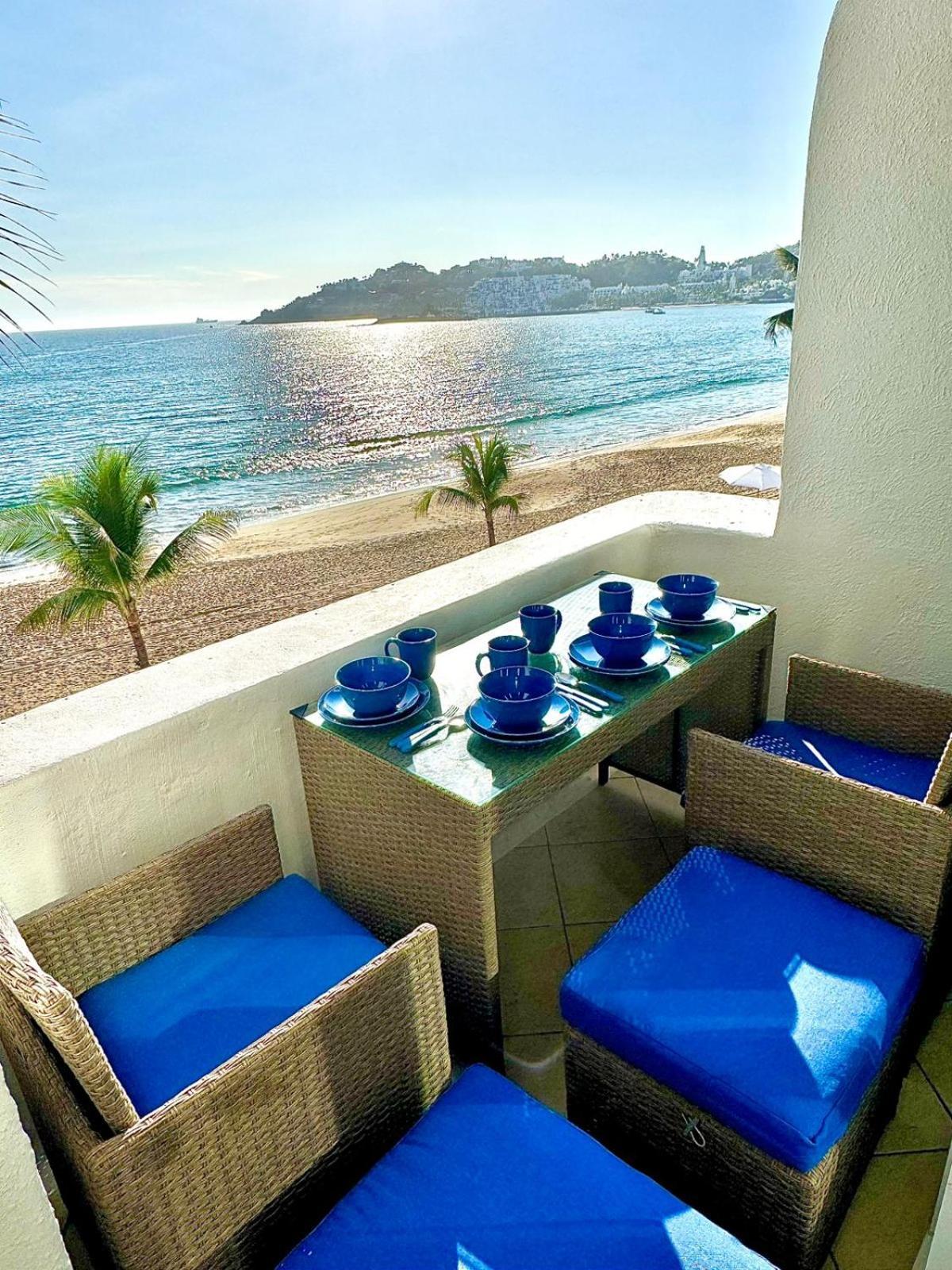 Espectacular Apto A Pie De Playa Con Vista Al Mar Manzanillo Eksteriør billede