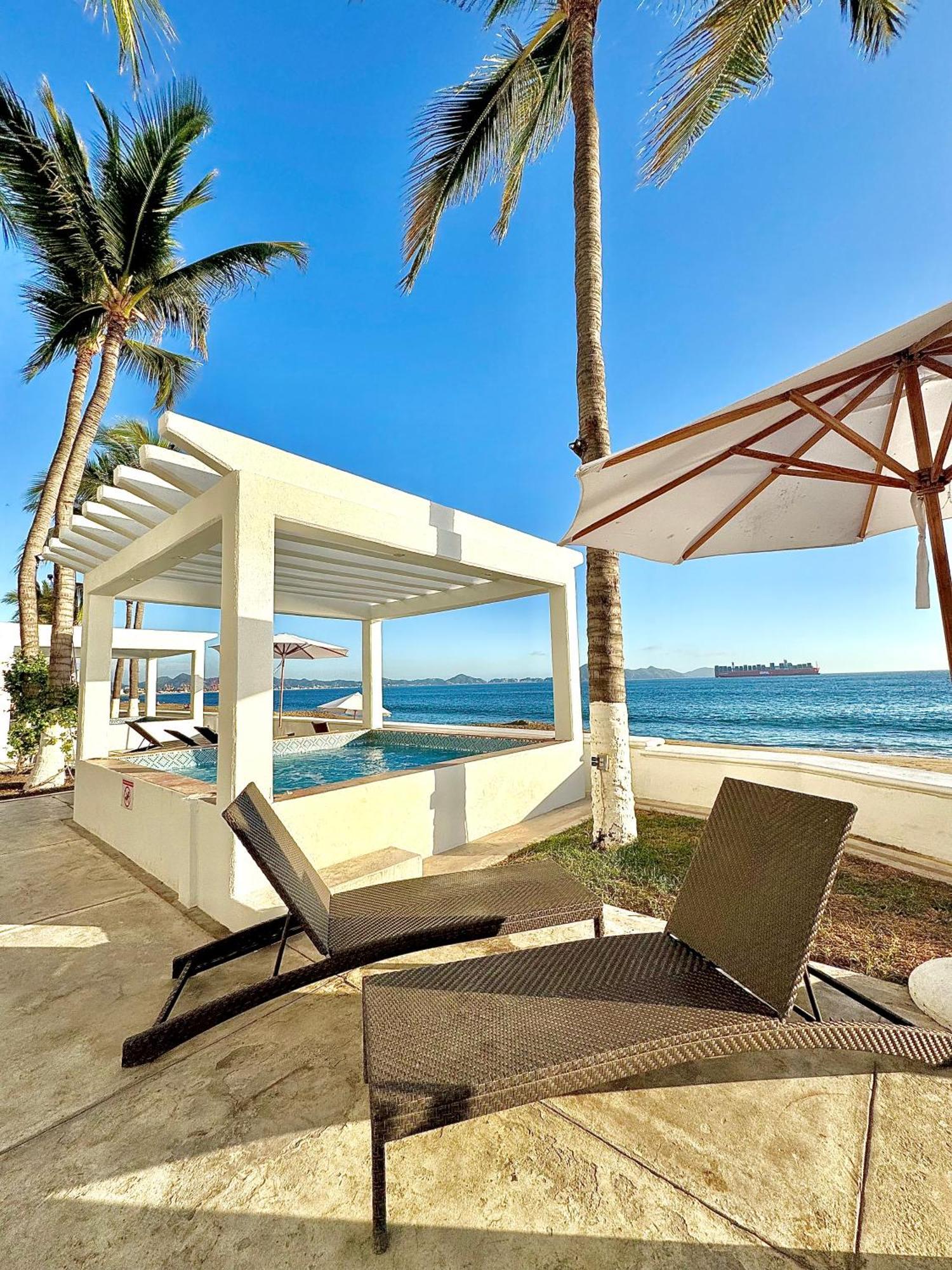 Espectacular Apto A Pie De Playa Con Vista Al Mar Manzanillo Eksteriør billede