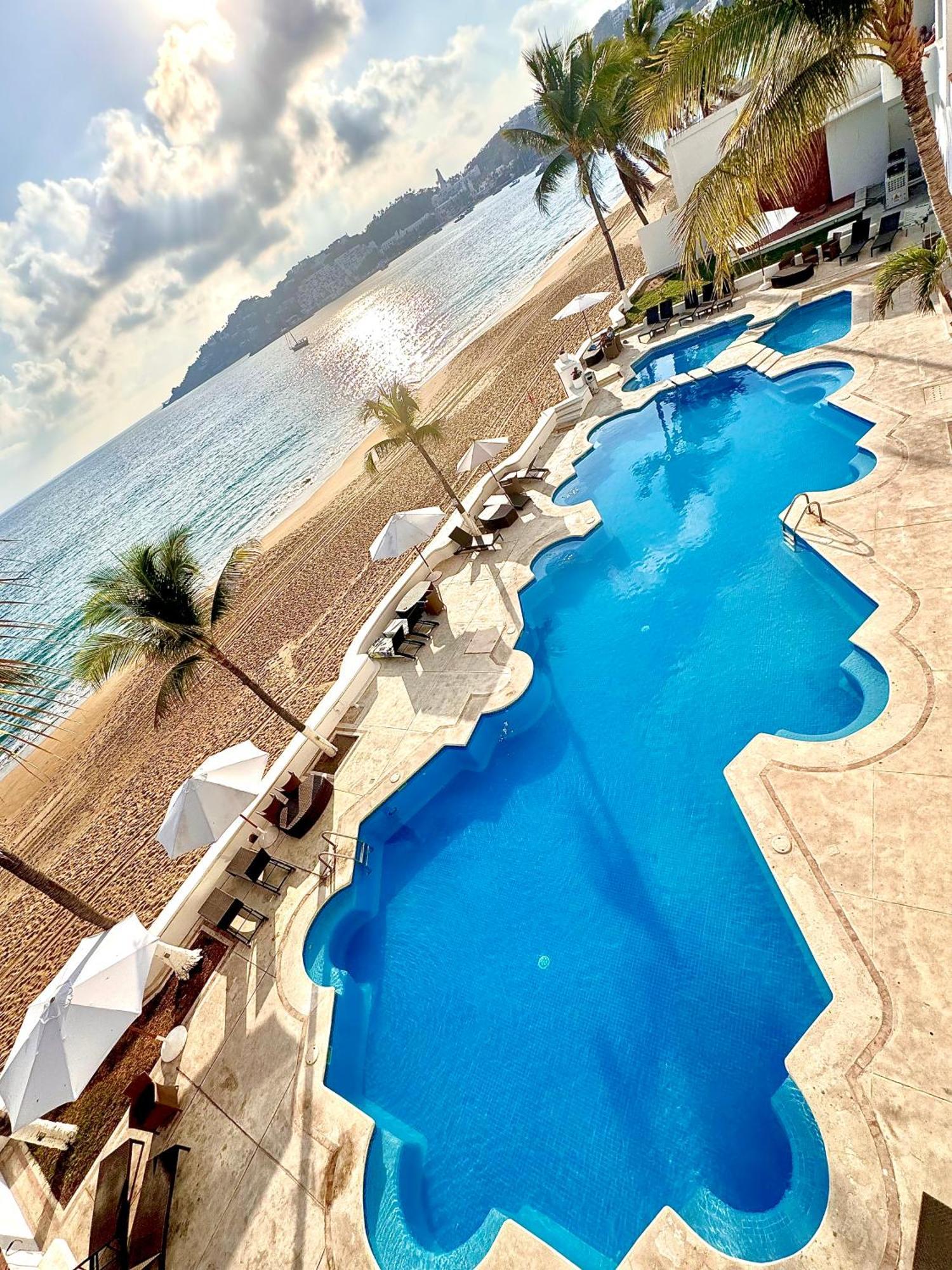 Espectacular Apto A Pie De Playa Con Vista Al Mar Manzanillo Eksteriør billede